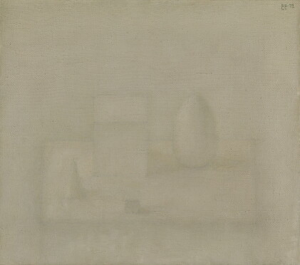 Catalog image of vladimir weisberg | still life with cubes, pyramid and egg