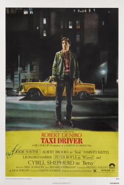 View 1 of Lot 21: Taxi Driver (1976) Poster, US, Style A, Signed by Martin Scorsese (director)