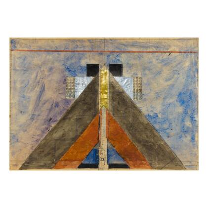  TWO STUDIES FOR A DESK BLOTTER