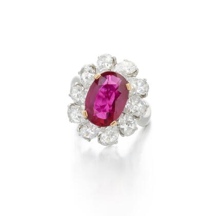 Catalog image of Ruby and diamond ring | Anello con rubino e diamanti
