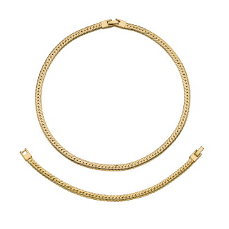 View 1 of Lot 30: Necklace and Bracelet 
