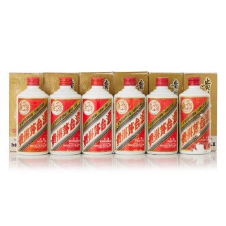 View 1 of Lot 3760: 1986-1989年產 "飛天牌"貴州茅台酒 (鐵蓋) Kweichow Flying Fairy Moutai (Iron Capsule) circa 1986-1989 (6 BT50)