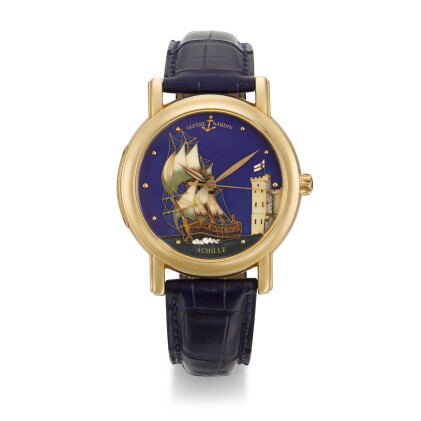 Catalog image of ulysse nardin | san marco achille, ref 136-11, limited edition pink gold wristw…