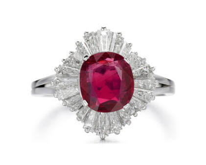 Catalog image of ruby and diamond ring