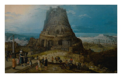 Catalog image of hendrik van cleve iii | the building of the tower of babel (genesis 11: 3-5)