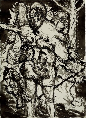 View 1 of Lot 204: Ohne Titel (Figur mit Enten)