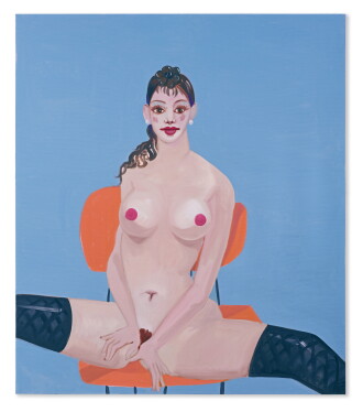 View 1 of Lot 34: Nude on Orange Chair
