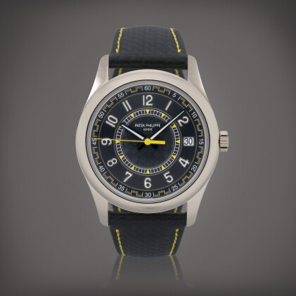 Catalog image of Calatrava, reference 6007G-001 Montre bracelet en or blanc avec date | White go…