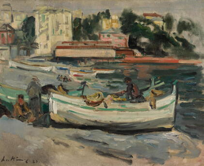 Catalog image of george leslie hunter | the beach, juan-les-pins