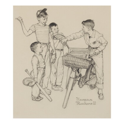 Catalog image of norman rockwell | what do you teach a boy of twelve?