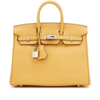 View 1 of Lot 70: Paille Togo Birkin 25 Palladium Hardware, 2025