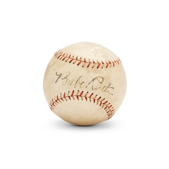 View 1 of Lot 62: Babe Ruth and Lou Gehrig Signed Baseball