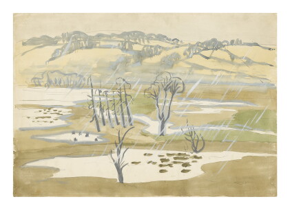 Catalog image of charles ephraim burchfield | untitled (landscape with trees)
