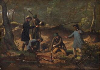 View 1 of Lot 119: Une chasse au renard chez M. Delalain