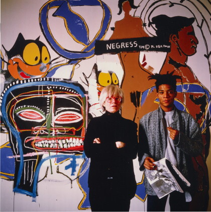 Catalog image of Jean-Michel Basquiat + Andy Warhol, 1985