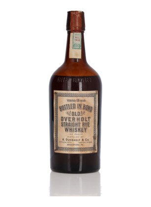 View 1 of Lot 238: Old Overholt 13 Year Old Straight Rye 100 Proof 1916  (1 Bottle Quart)