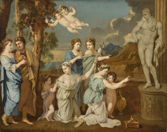 View 1 of Lot 100: Psyche and her father consulting the oracle of Apollo