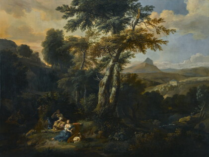 Catalog image of johannes glauber | landscape with diana and her nymphs