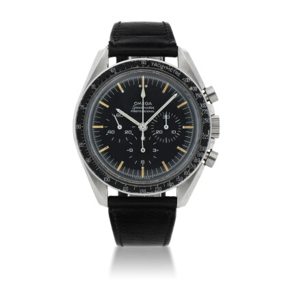 Catalog image of speedmaster, ref 105.012-66 stainless steel chronograph wristwatch circa 1967