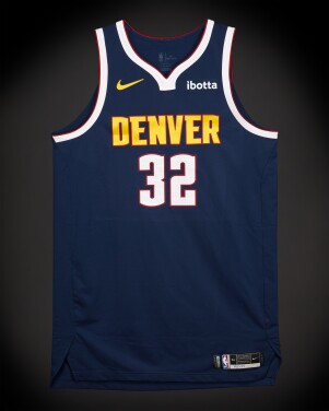 View 1 of Lot 9: Aaron Gordon Denver Nuggets 2025-2026 NBA Tip-Off Game Worn Icon Edition Jersey | Career High 50 Points | Franchise Record for Opening Night | 6th Player in NBA History to Score 50 Points on Opening Night | 10 3-Pointers