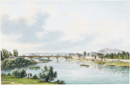 Catalog image of félix marie ferdinand storelli | view of the bridge over the seine at neuilly, …