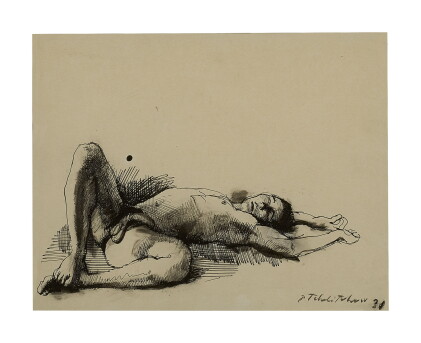 Catalog image of pavel tchelitchew | reclining male nude