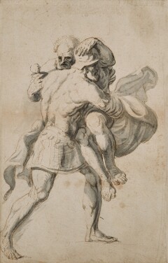View 1 of Lot 147: English School, 18th Century | Aeneas saving Anchises from Troy