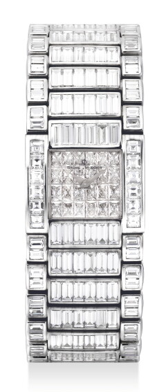 A WHITE GOLD AND DIAMOND-SET BRACELET WATCH, CIRCA 2005