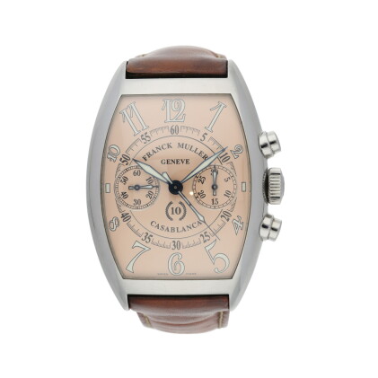 Catalog image of franck muller | reference 8880 c cc casablanca a stainless steel tonneau-shaped…