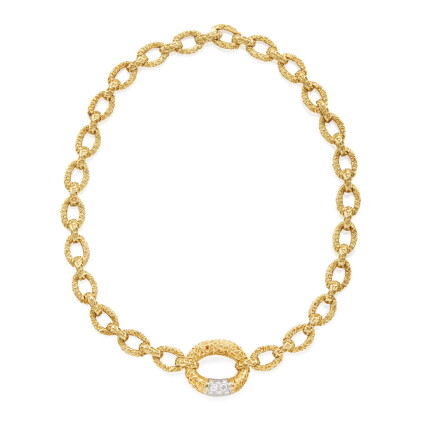 Catalog image of gold and diamond necklace, van cleef & arpels