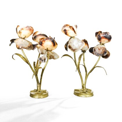 Catalog image of jacques duval-brasseur | two table lamps, circa 1970-1980 [deux lampes, vers 19…