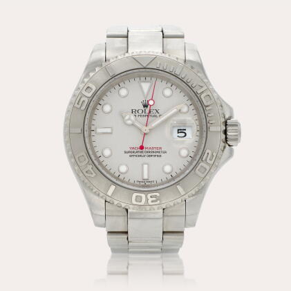 Catalog image of Yacht-Master, Reference 16622 | A stainless steel wristwatch with date and bracelet
