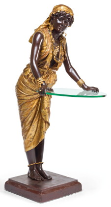 Catalog image of louis hottot | woman in orientalist costume holding a tray