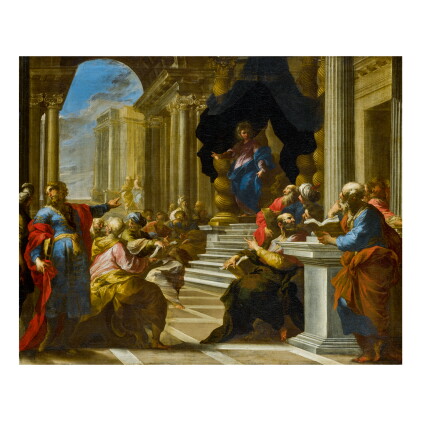 Catalog image of valerio castello | christ among the doctors