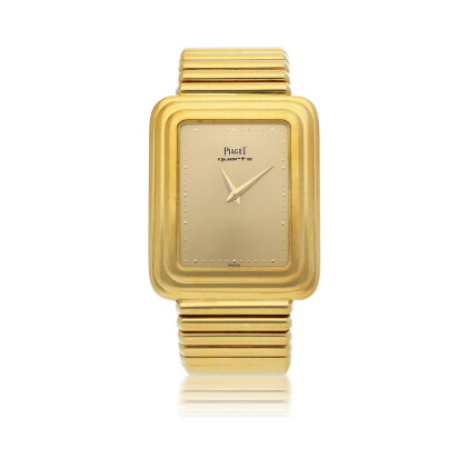 Catalog image of piaget | ref 74121 yellow gold bracelet watch circa 1980