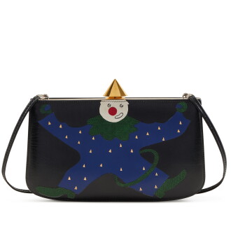 View 1 of Lot 96: Vintage Black, Blue and Green Box, Lizard & Courchevel Sac à Malices Gold Hardware, 1993