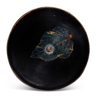 View 1 of Lot 5019: A Jizhou 'leaf' bowl, Southern Song dynasty 南宋 吉州窰黑釉木葉盌
