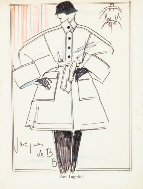 View 1 of Lot 42: Jacques de Bascher in raincoat