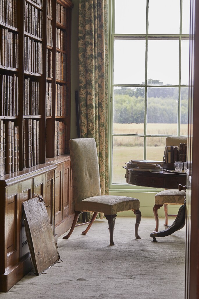 The library at Ombersley Court