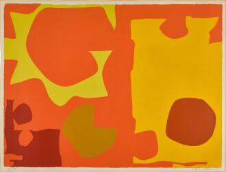 View 1 of Lot 186: Six in Light Orange with Red in Yellow: April 1970