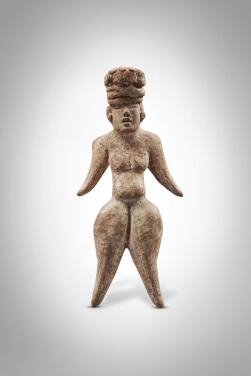 View 1 of Lot 9: Olmec Standing Figure, Las Bocas, Early Preclassic, circa BC 1200 - 900