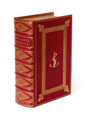 View 1 of Lot 110: Plutarchus, Opuscula moralia, Venice, Aldus, 1509, nineteenth-century red morocco gilt, Botfield copy