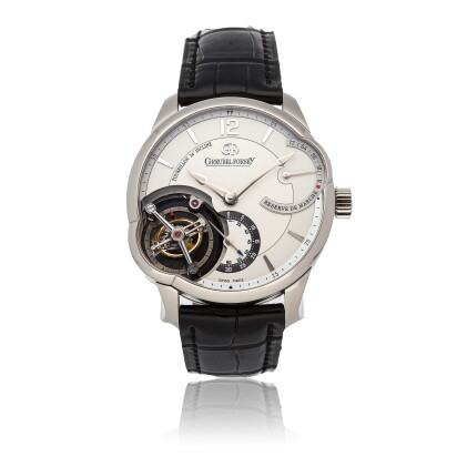 Catalog image of greubel forsey | tourbillon 24 secondes asymetrique gf01 a white gold 24 second…