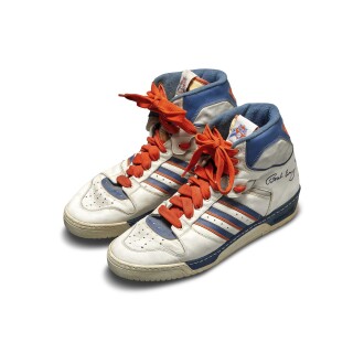 View 1 of Lot 813: adidas Patrick Ewing Game Worn Conductor Player Exclusive Sample