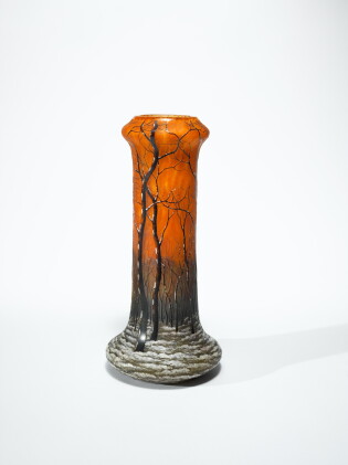 Catalog image of Daum, "Winter Landscape" Vase