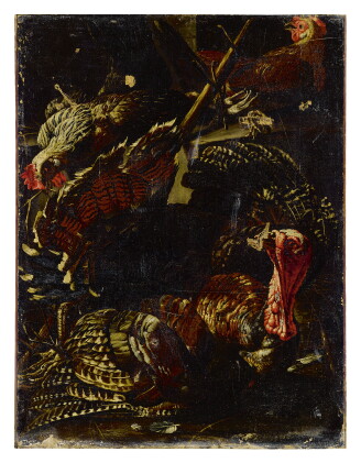 Catalog image of jaques van de kerckhove, called giacomo da castello | a group of fowl captive a…