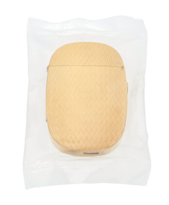 Catalog image of 'Chevrons' Golden Ellipse lighter, Ref. 9505 A067 Yellow gold lighter Circa 1970