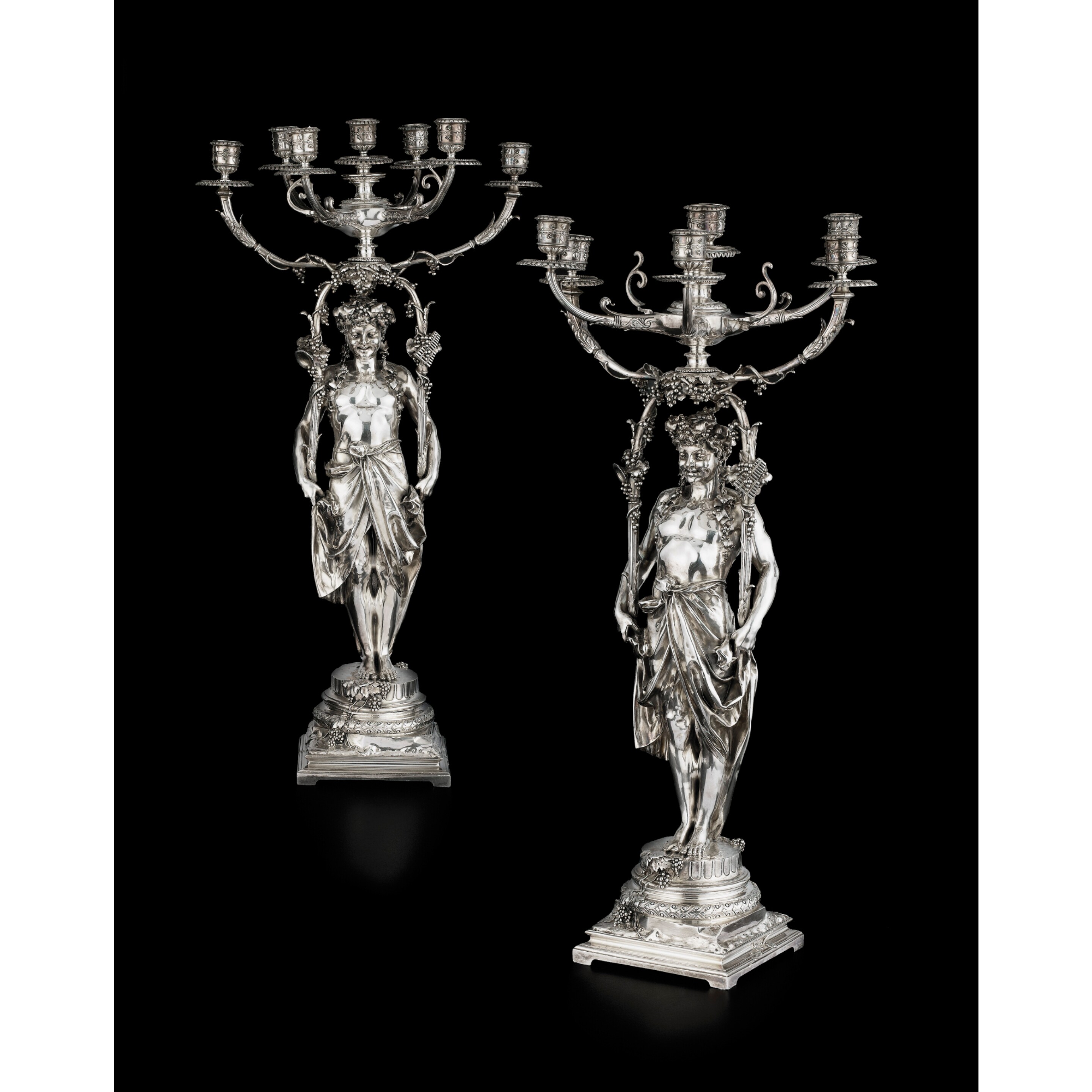 Paire de chandelier Christofle en bronze doré - Le Marché Biron Paire de chandelier Christofle en bronze doré - Le Marché Biron