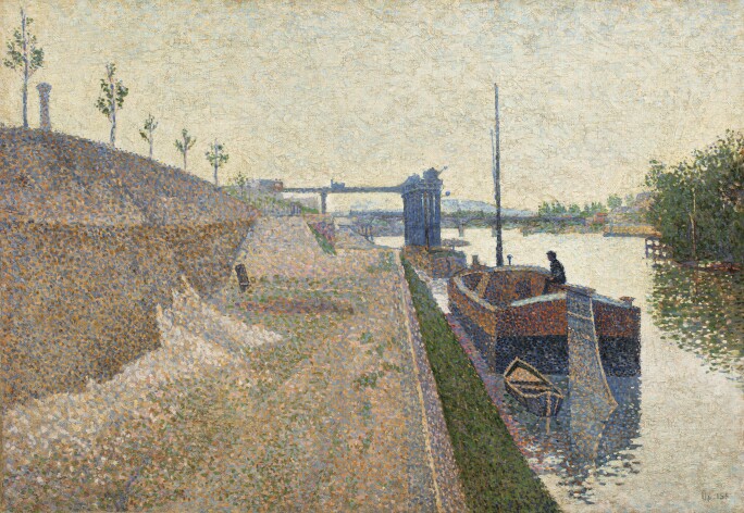 Paul Signac, Quai de Clichy. Temps Gris, 1887, oil on canvas, 46 by 65.5cm. (est. £600,000 – 800,000).jpg