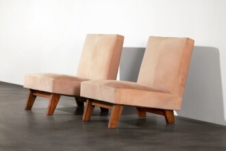 View 1 of Lot 188: Pair of Low Chairs